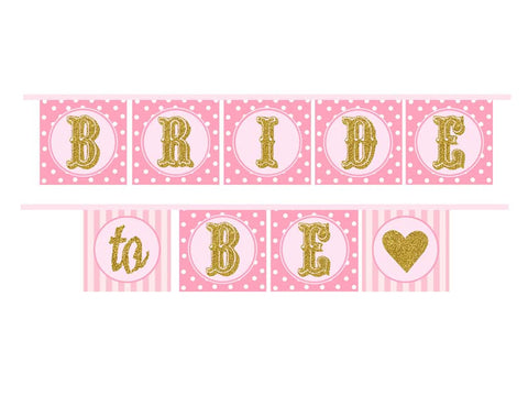 Bride to Be Bridal Shower ribbon banner