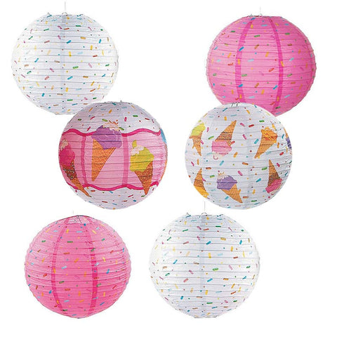 Ice Cream Party Paper Lanterns