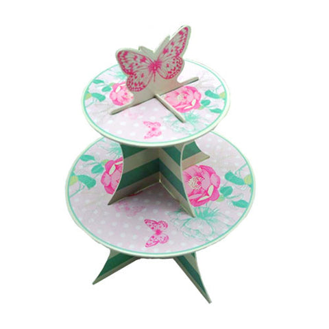 Pink Peonies Mini Cupcake Stand