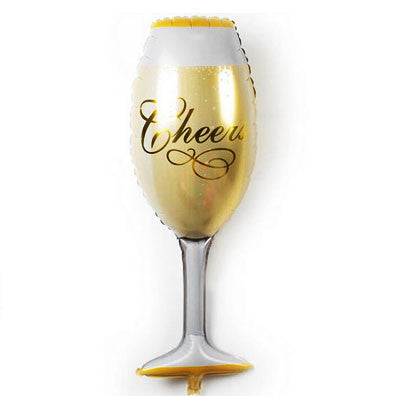 Cheers Champagne Glass Foil Balloon