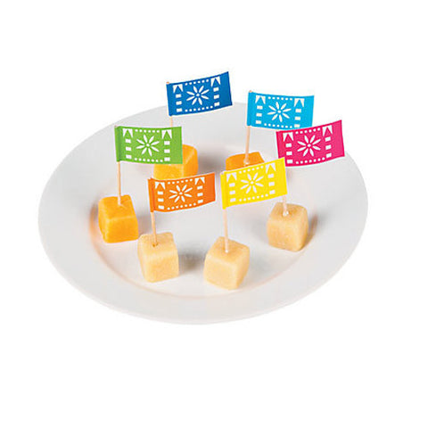 Fiesta Flag food picks (24 ct)