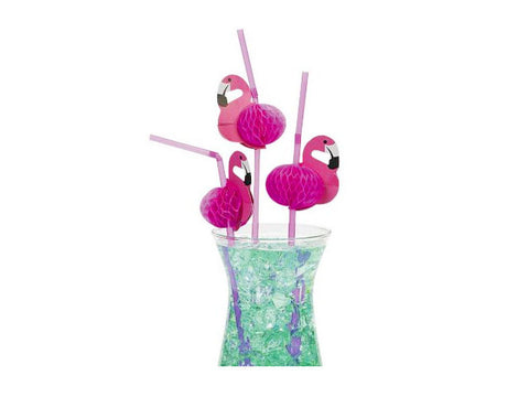 Flamingo Party Straws (12 ct)