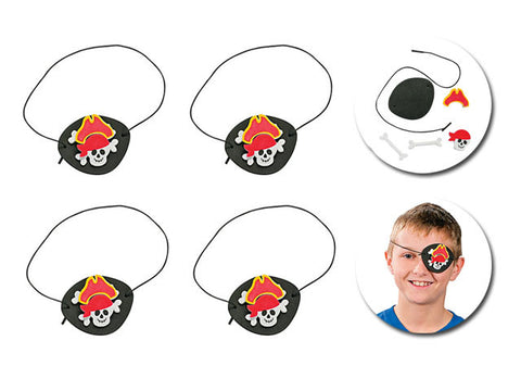 Pirate Eyepatch Craft Kit (4 ct)