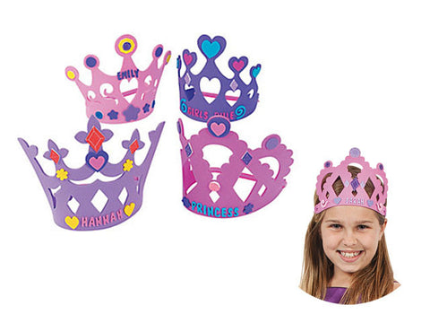 Princess Foam Tiaras (4 ct)