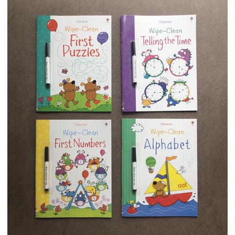 Usborne Wipe Clean Books