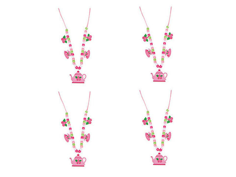Teapot Necklace Craft Kits (4 ct)