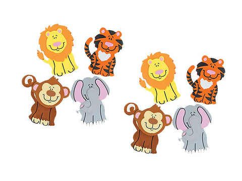 Zoo Animal Magnet Craft Kits (8 ct)