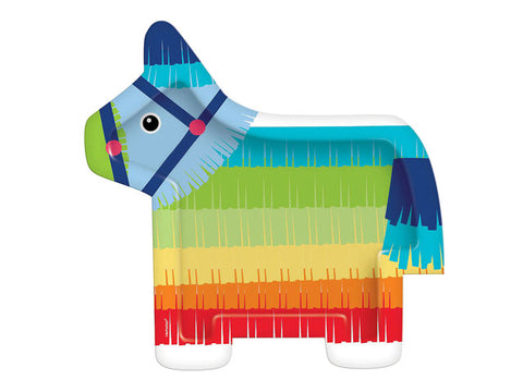 Donkey Pinata 11-inch paper plates (8 ct)