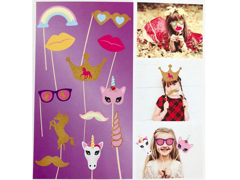 Unicorn Party Photo Booth prop sticks