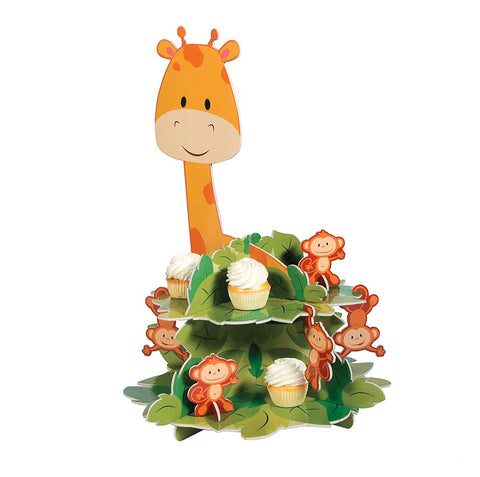 Zoo Birthday Cupcake Stand