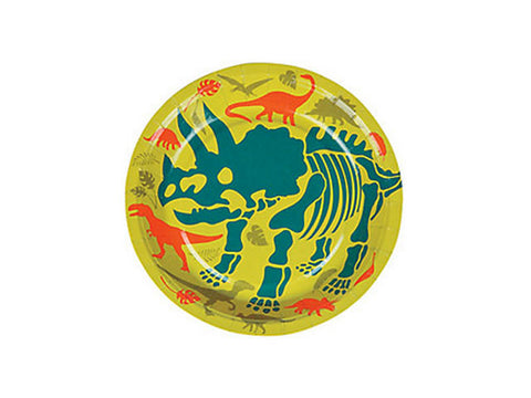 Dino Dig 7-inch paper plates (8 ct)
