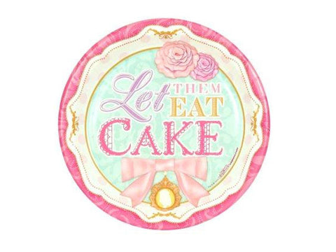 Let Them Eat Cake 7-inch paper plates (8 ct)