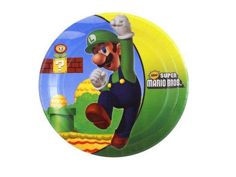 Mario Brothers 7-inch paper plates (8 ct)