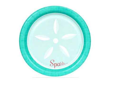 Spa Party 7-inch paper plates (8 ct)