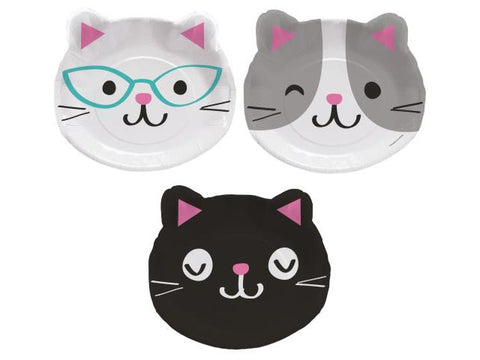 Kitten Party 9-inch paper plates (8 ct)