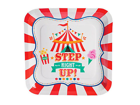 Carnival Party 9-inch paper plates (8 ct)