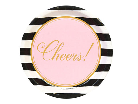 Cheers to You 9-inch paper plates (8 ct)