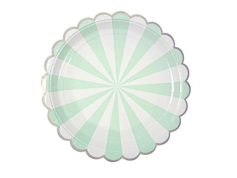 Toot Sweet Mint 9-inch paper plates (8 ct)