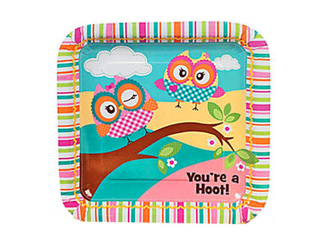 You're a Hoot Owl 9-inch paper plates (8 ct)