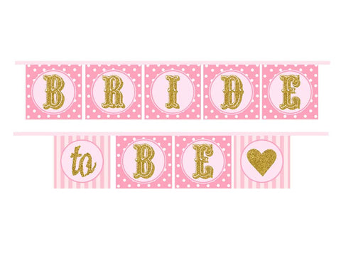 Bride to Be Bridal Shower ribbon banner
