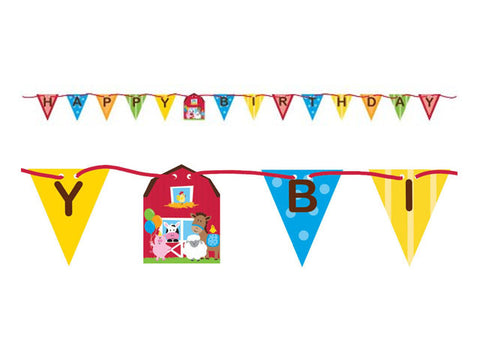 Farmhouse Birthday Ribbon Banner