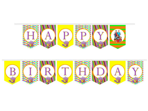 Hi-5 Birthday ribbon banner