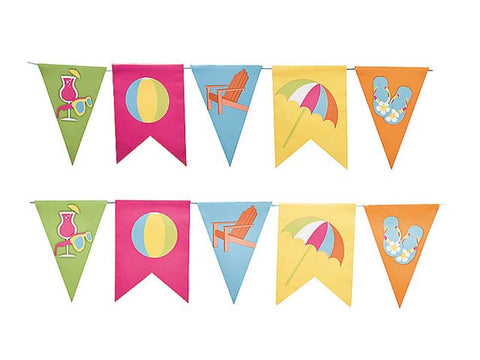 California Beach Pennant Banner