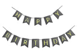 Happy Birthday Foil Print Banner (click for more colors)