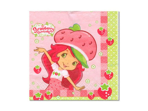 Strawberry Shortcake Beverage Napkins