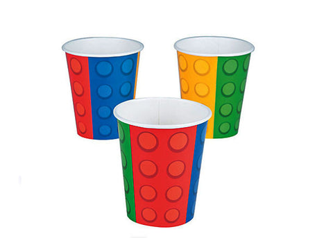 Blocks Party Paper Cups (8 ct)