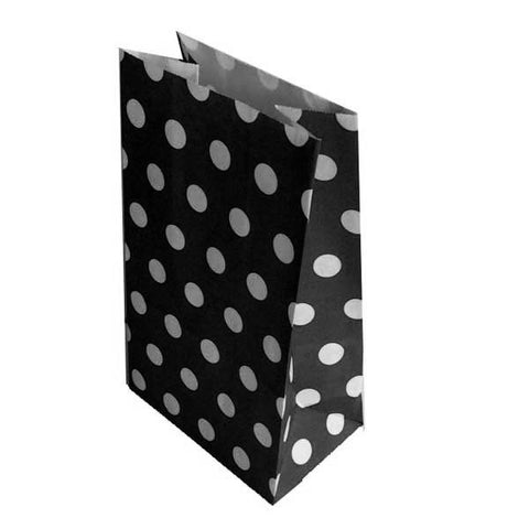 Polka Dot paper bags - 12 ct - no handles (click for more colors)