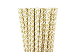 Paper Straws - Printed - 25 ct - (click for more colors)