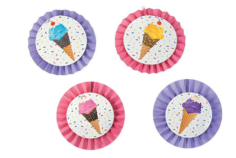 Ice Cream Party Hanging Fans