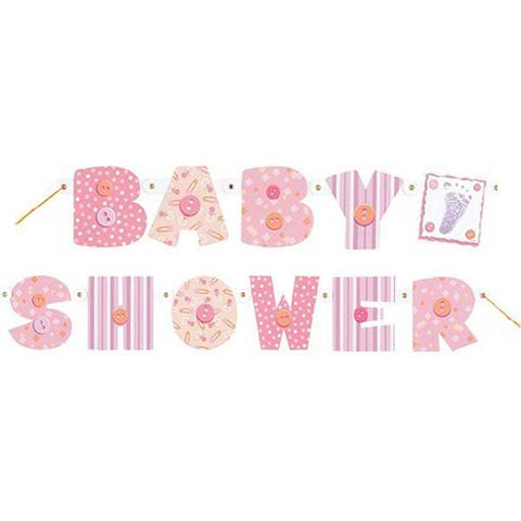 Girl Baby Shower Jointed Banner