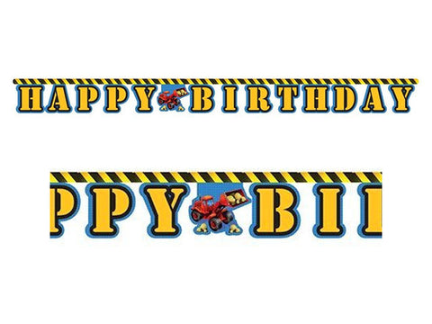 Construction Zone Birthday Jointed Banner