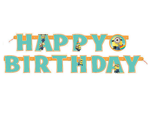 Despicable Me Minions Jointed Birthday Banner