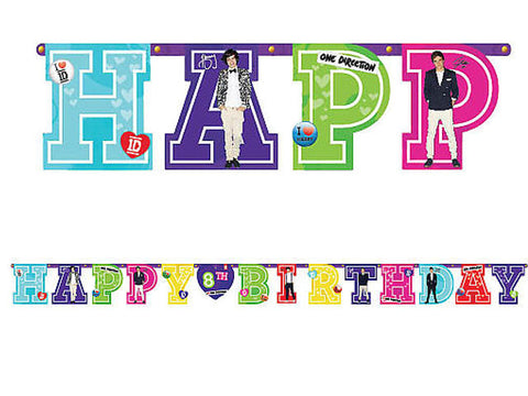 One Direction Birthday Jumbo Banner