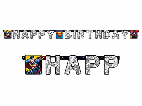 Superman Birthday Jointed Banner