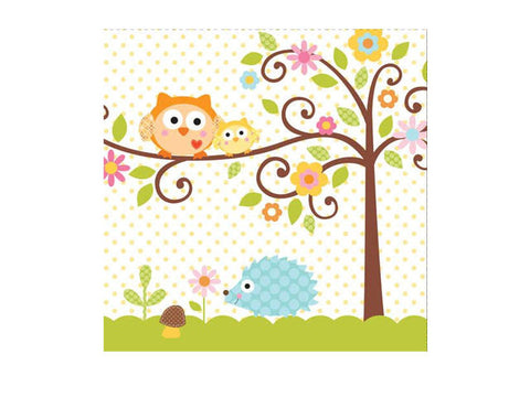 Owl Baby Shower Lunch Napkins