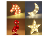 Marquee Light (Pink Unicorn Head)