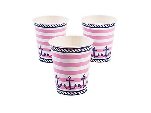 Nautical Girl Paper Cups (8 ct)