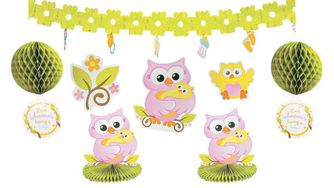 Owl Baby Shower Decorating Kit