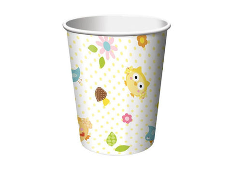 Owl Baby Shower Paper Cups (8 ct)