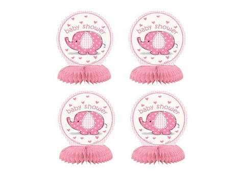Umbrellaphants Pink Baby Shower Mini Table Centerpieces