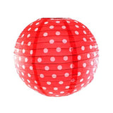 Polka Dots Round Paper Lantern - 12 inches (click for more colors)
