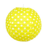 Polka Dots Round Paper Lantern - 12 inches (click for more colors)