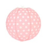 Polka Dots Round Paper Lantern - 12 inches (click for more colors)