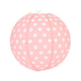 Polka Dots Round Paper Lantern - 12 inches (click for more colors)