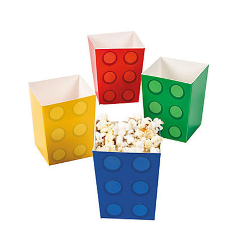 Blocks Party Mini Popcorn Boxes
