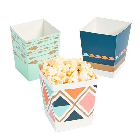 Boho Chic Mini Popcorn Boxes